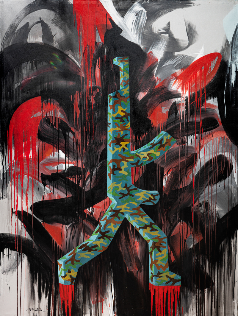 Peinture de Michel Battle numérisée par digitize.art 